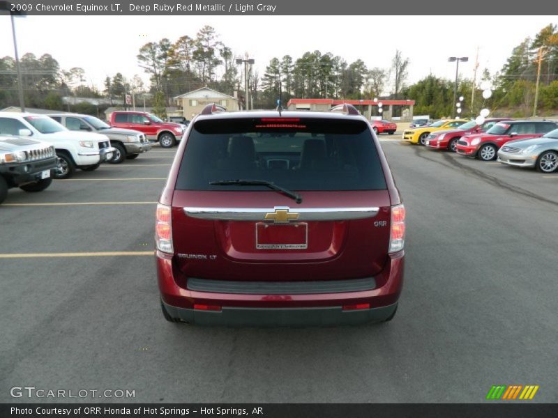 Deep Ruby Red Metallic / Light Gray 2009 Chevrolet Equinox LT