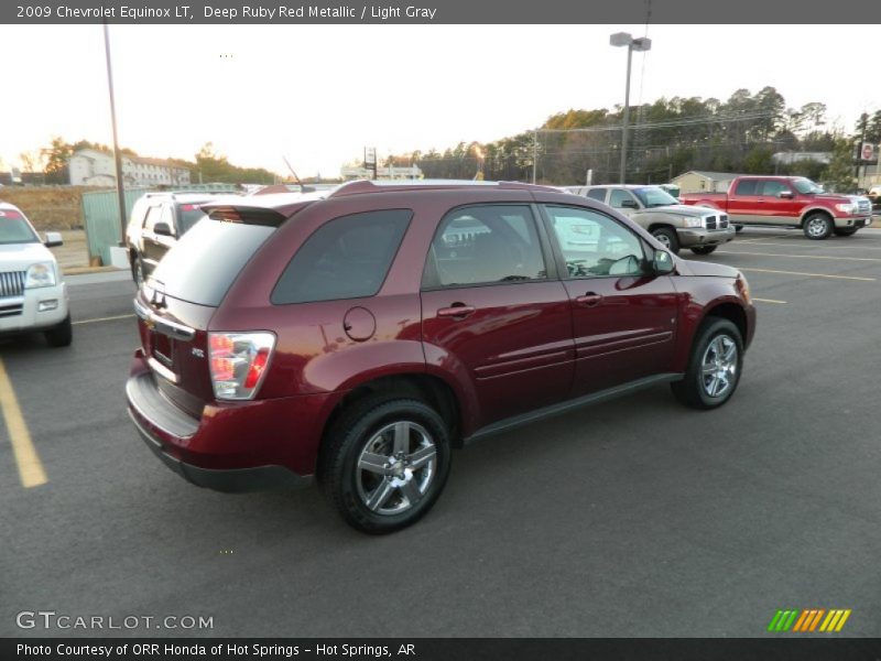 Deep Ruby Red Metallic / Light Gray 2009 Chevrolet Equinox LT