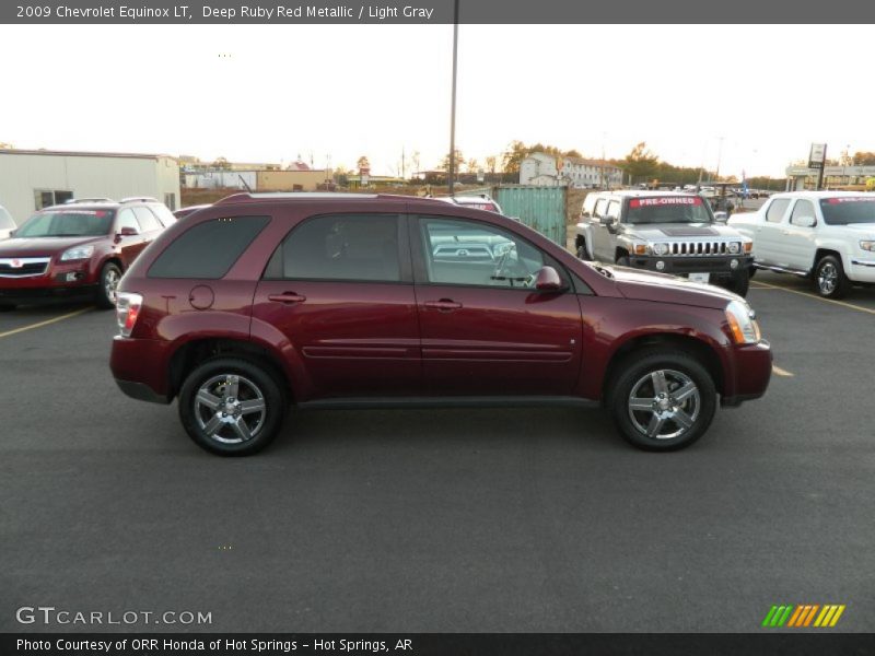 Deep Ruby Red Metallic / Light Gray 2009 Chevrolet Equinox LT
