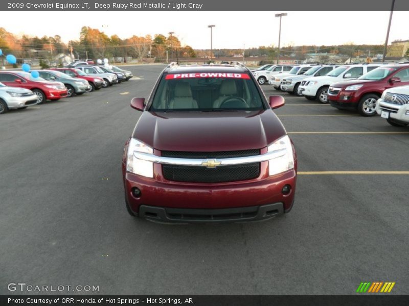 Deep Ruby Red Metallic / Light Gray 2009 Chevrolet Equinox LT