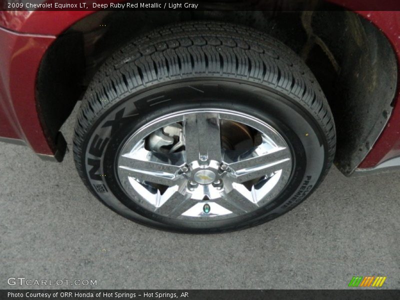 Deep Ruby Red Metallic / Light Gray 2009 Chevrolet Equinox LT