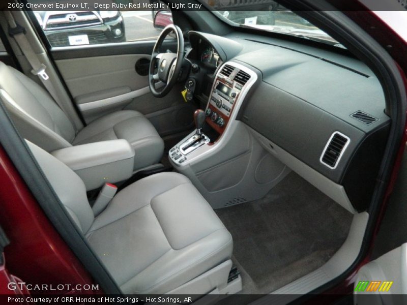 Deep Ruby Red Metallic / Light Gray 2009 Chevrolet Equinox LT