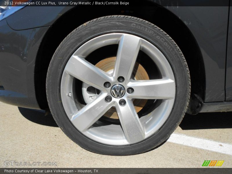 Urano Gray Metallic / Black/Cornsilk Beige 2012 Volkswagen CC Lux Plus