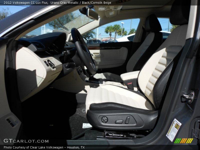 Urano Gray Metallic / Black/Cornsilk Beige 2012 Volkswagen CC Lux Plus
