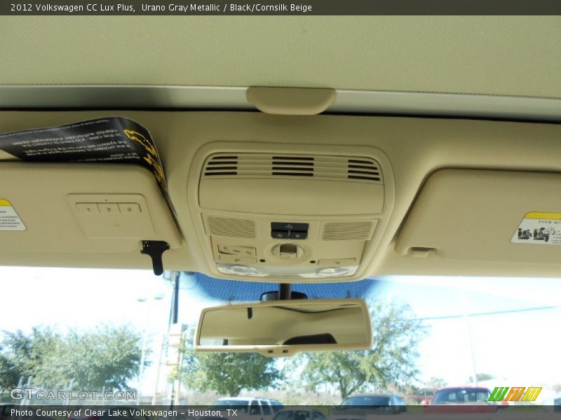 Urano Gray Metallic / Black/Cornsilk Beige 2012 Volkswagen CC Lux Plus