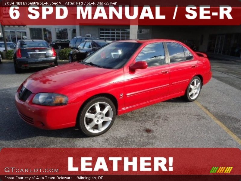 Aztec Red / SE-R Black/Silver 2004 Nissan Sentra SE-R Spec V
