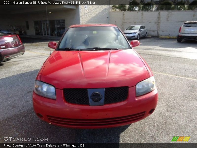 Aztec Red / SE-R Black/Silver 2004 Nissan Sentra SE-R Spec V