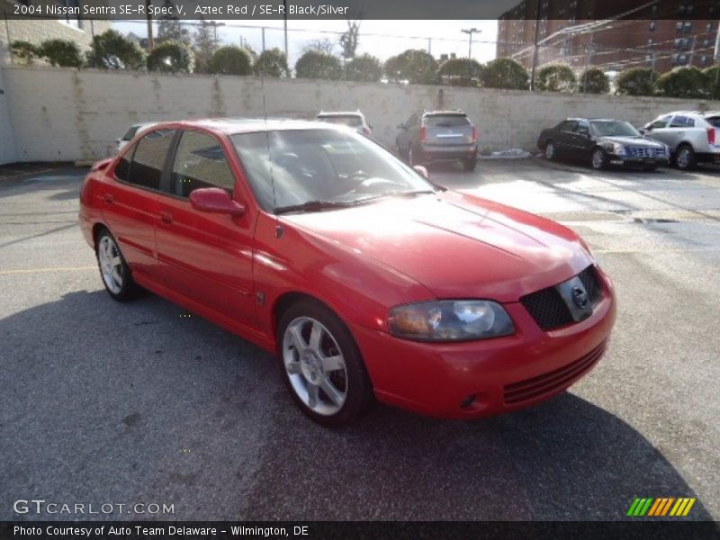 Aztec Red / SE-R Black/Silver 2004 Nissan Sentra SE-R Spec V