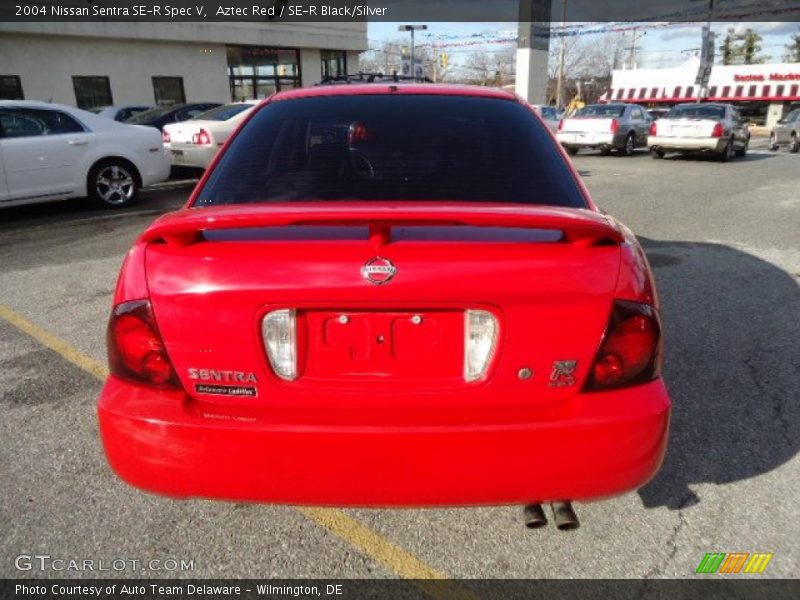 Aztec Red / SE-R Black/Silver 2004 Nissan Sentra SE-R Spec V