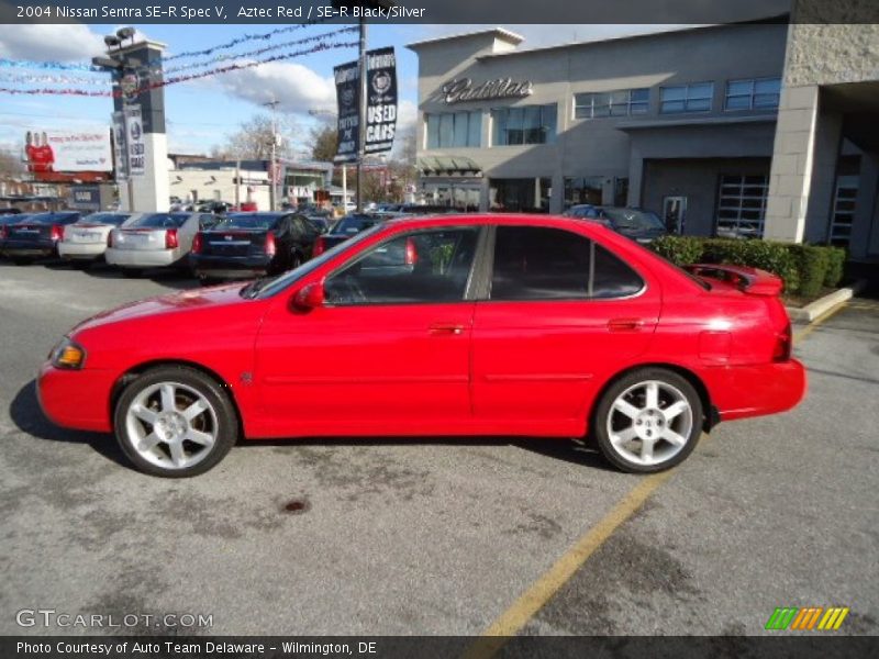 Aztec Red / SE-R Black/Silver 2004 Nissan Sentra SE-R Spec V