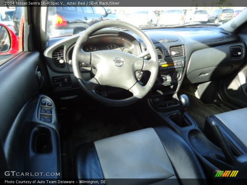 Aztec Red / SE-R Black/Silver 2004 Nissan Sentra SE-R Spec V