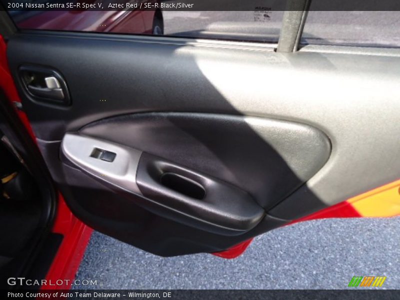 Aztec Red / SE-R Black/Silver 2004 Nissan Sentra SE-R Spec V