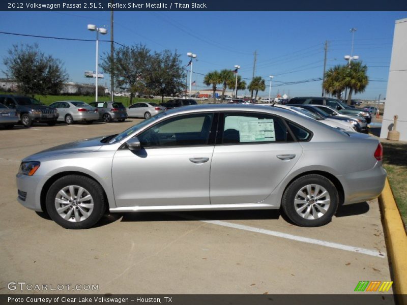 Reflex Silver Metallic / Titan Black 2012 Volkswagen Passat 2.5L S