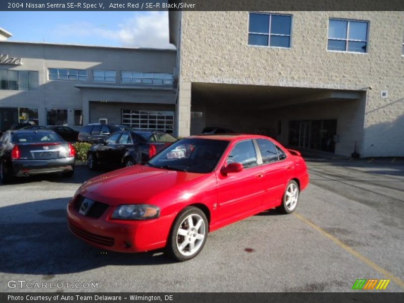 Aztec Red / SE-R Black/Silver 2004 Nissan Sentra SE-R Spec V