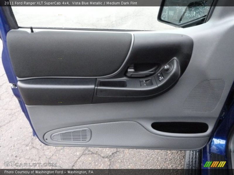 Vista Blue Metallic / Medium Dark Flint 2011 Ford Ranger XLT SuperCab 4x4