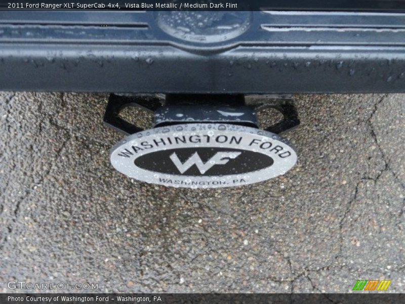 Vista Blue Metallic / Medium Dark Flint 2011 Ford Ranger XLT SuperCab 4x4