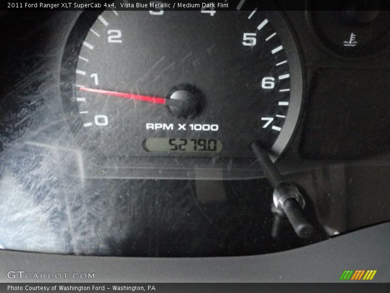 Vista Blue Metallic / Medium Dark Flint 2011 Ford Ranger XLT SuperCab 4x4