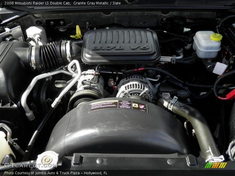 Granite Gray Metallic / Slate 2008 Mitsubishi Raider LS Double Cab