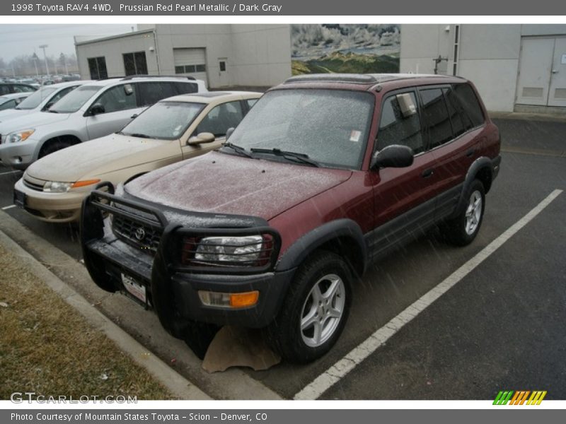 Prussian Red Pearl Metallic / Dark Gray 1998 Toyota RAV4 4WD