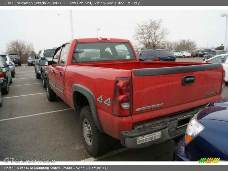 Victory Red / Medium Gray 2003 Chevrolet Silverado 2500HD LT Crew Cab 4x4