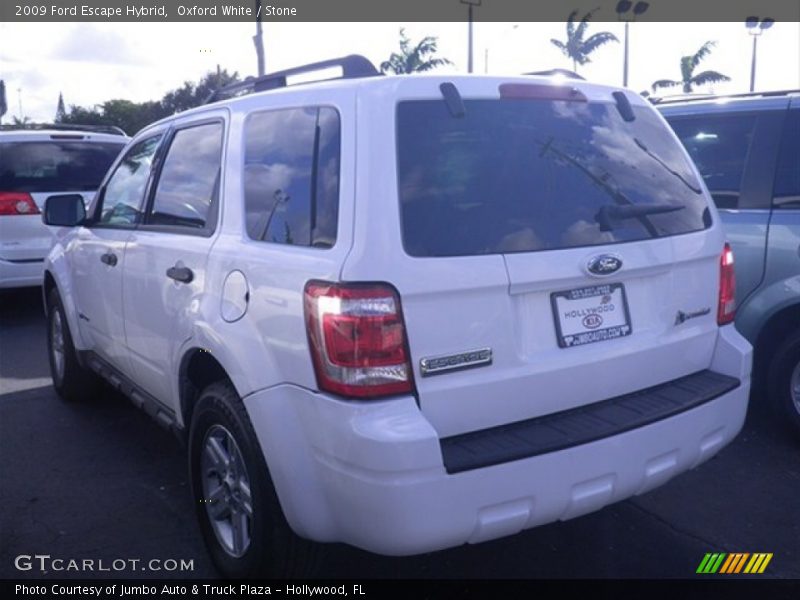 Oxford White / Stone 2009 Ford Escape Hybrid