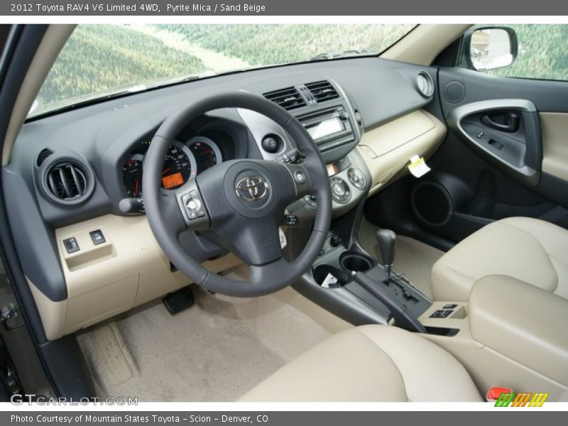  2012 RAV4 V6 Limited 4WD Sand Beige Interior