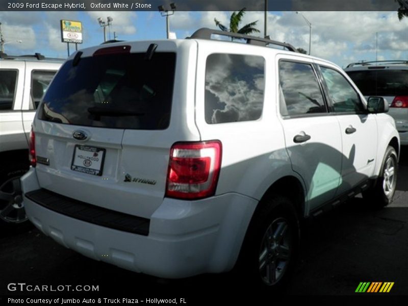 Oxford White / Stone 2009 Ford Escape Hybrid