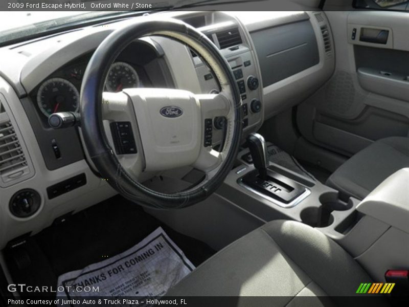 Oxford White / Stone 2009 Ford Escape Hybrid