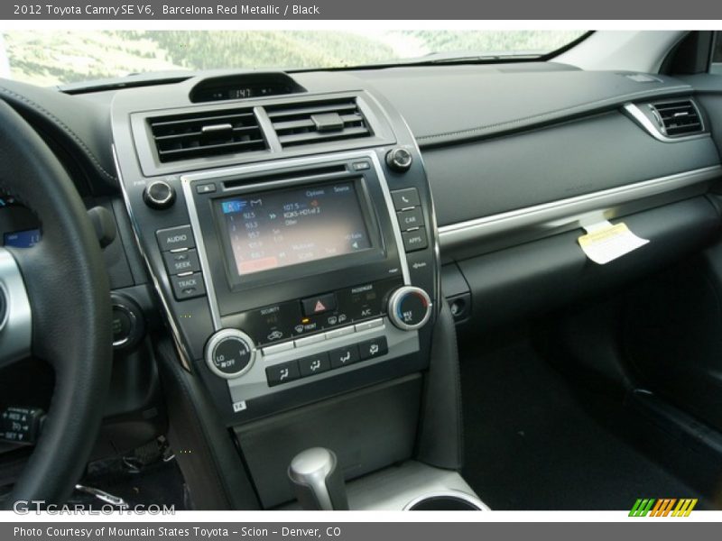 Barcelona Red Metallic / Black 2012 Toyota Camry SE V6