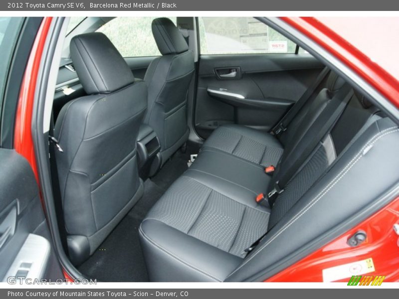 Barcelona Red Metallic / Black 2012 Toyota Camry SE V6