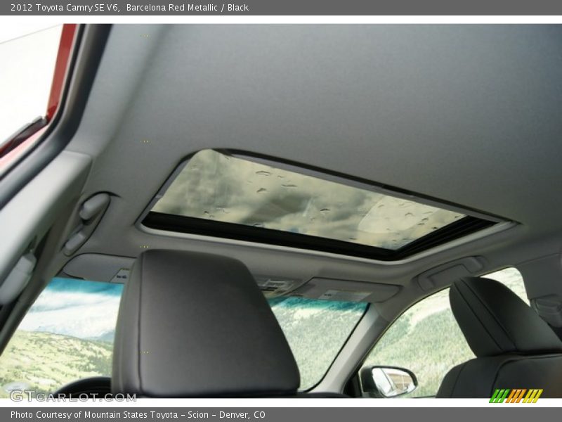 Barcelona Red Metallic / Black 2012 Toyota Camry SE V6