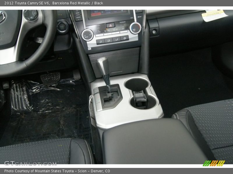 Barcelona Red Metallic / Black 2012 Toyota Camry SE V6