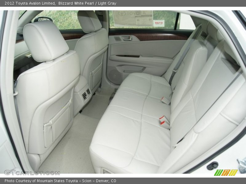  2012 Avalon Limited Light Gray Interior