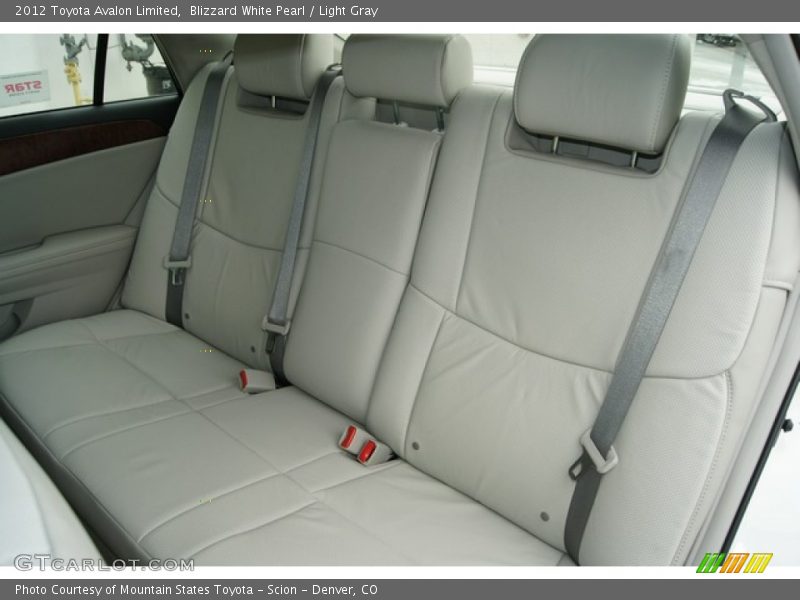 Rear Seat of 2012 Avalon Limited