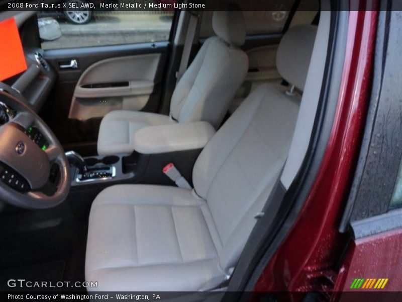 Merlot Metallic / Medium Light Stone 2008 Ford Taurus X SEL AWD