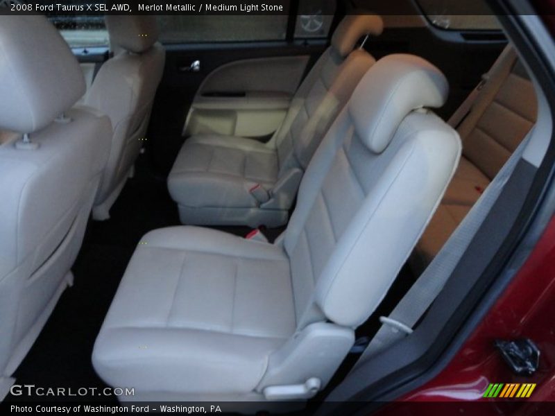 Merlot Metallic / Medium Light Stone 2008 Ford Taurus X SEL AWD