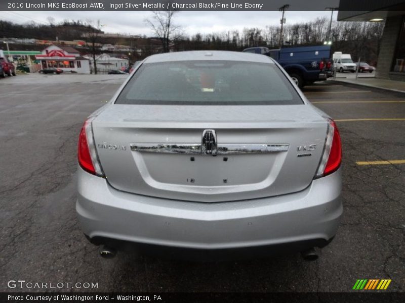 Ingot Silver Metallic / Charcoal Black/Fine Line Ebony 2010 Lincoln MKS EcoBoost AWD