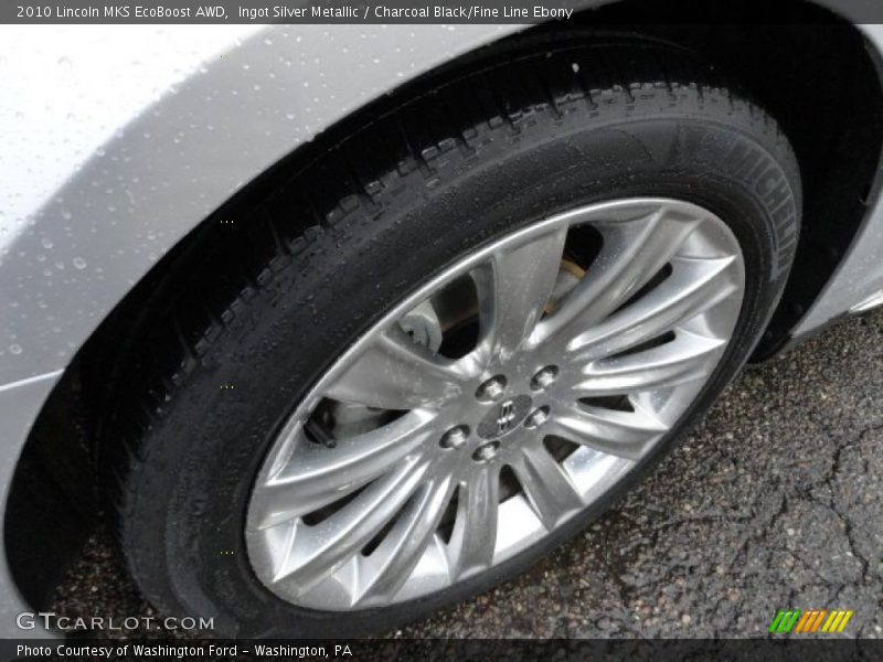 Ingot Silver Metallic / Charcoal Black/Fine Line Ebony 2010 Lincoln MKS EcoBoost AWD
