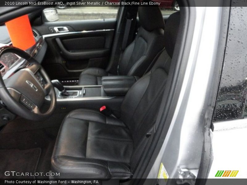 Ingot Silver Metallic / Charcoal Black/Fine Line Ebony 2010 Lincoln MKS EcoBoost AWD