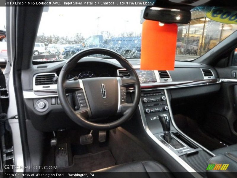 Ingot Silver Metallic / Charcoal Black/Fine Line Ebony 2010 Lincoln MKS EcoBoost AWD