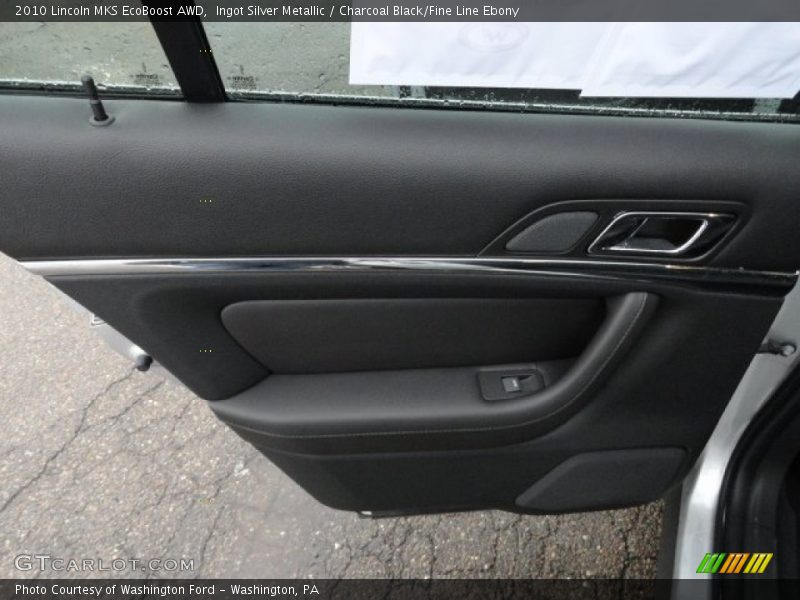 Ingot Silver Metallic / Charcoal Black/Fine Line Ebony 2010 Lincoln MKS EcoBoost AWD