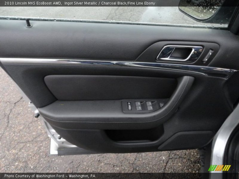 Ingot Silver Metallic / Charcoal Black/Fine Line Ebony 2010 Lincoln MKS EcoBoost AWD