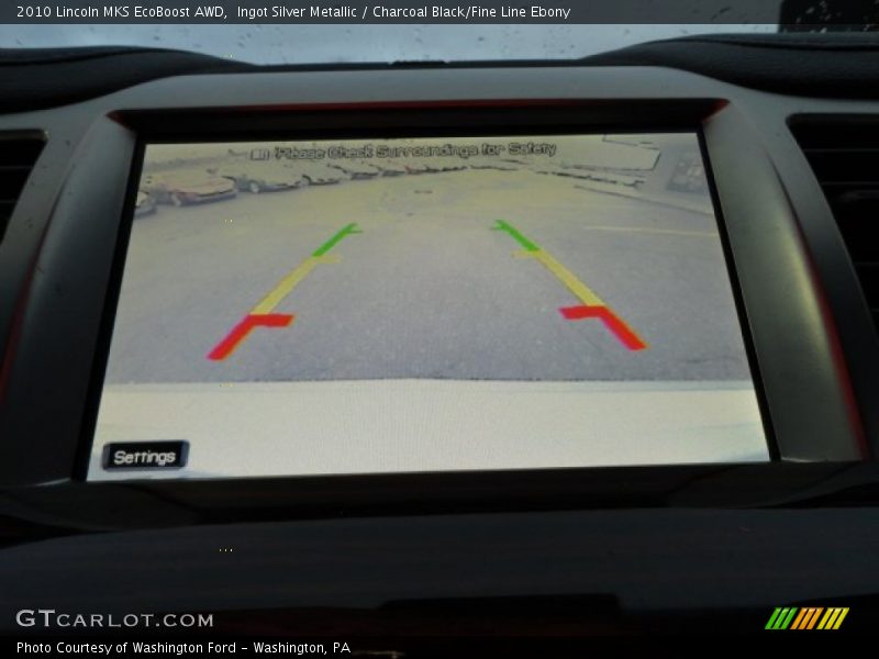 Ingot Silver Metallic / Charcoal Black/Fine Line Ebony 2010 Lincoln MKS EcoBoost AWD