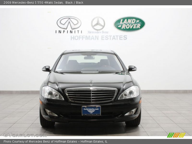 Black / Black 2009 Mercedes-Benz S 550 4Matic Sedan