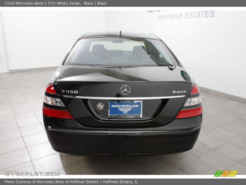 Black / Black 2009 Mercedes-Benz S 550 4Matic Sedan