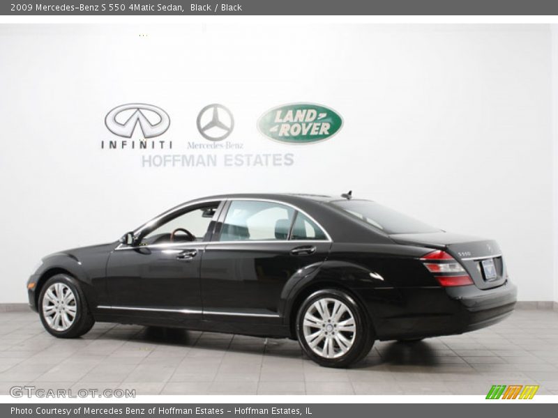 Black / Black 2009 Mercedes-Benz S 550 4Matic Sedan