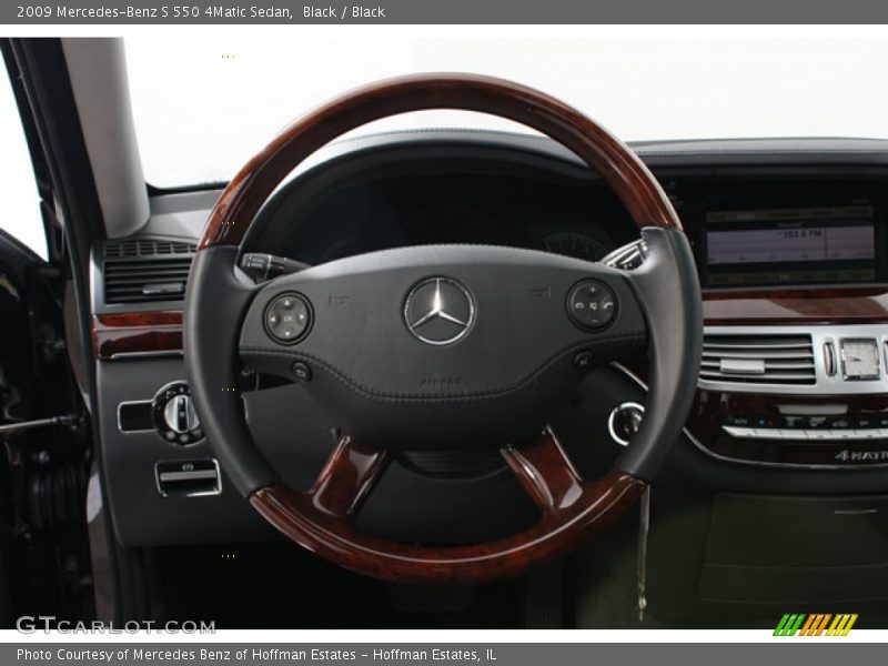 Black / Black 2009 Mercedes-Benz S 550 4Matic Sedan