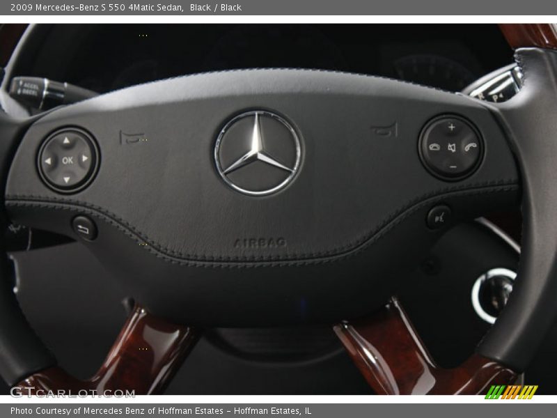 Black / Black 2009 Mercedes-Benz S 550 4Matic Sedan