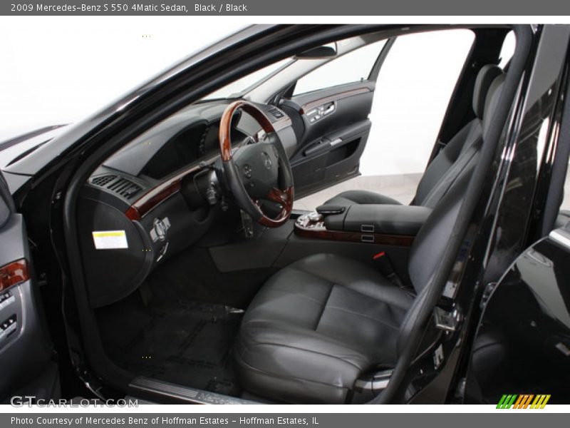 Black / Black 2009 Mercedes-Benz S 550 4Matic Sedan