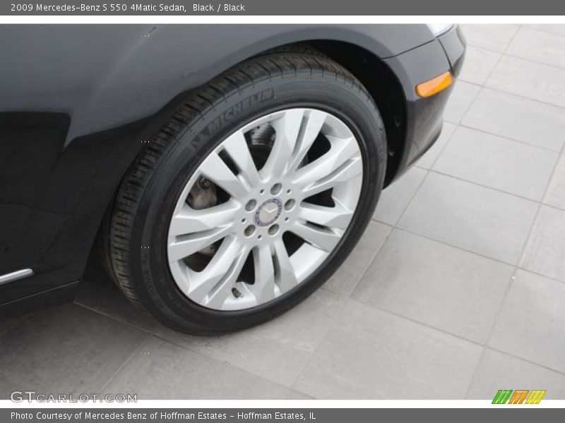 Black / Black 2009 Mercedes-Benz S 550 4Matic Sedan
